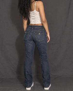 Angels Jeans Y2K Multi-Button Bootcut Denim Jeans Size 9